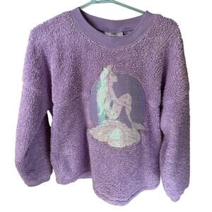 Disney | The Little Mermaid 2019 Disney Spirit Jersey Purple Fuzzy Size L 10-12